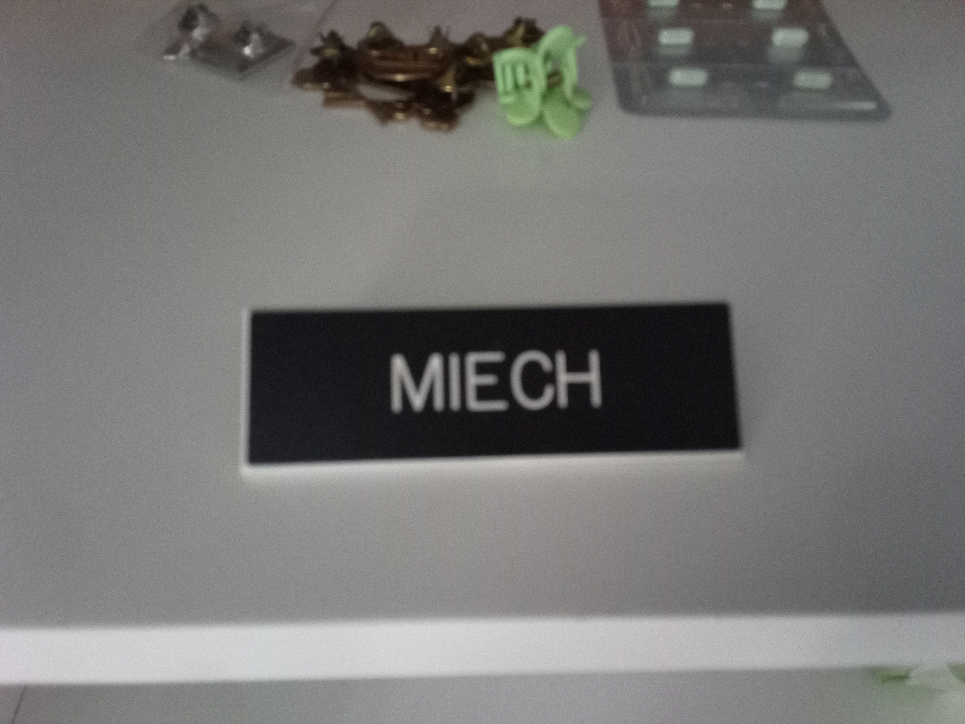 JROTC uniform nameplate titled MIECH JROTC uniform nameplate titled MIECH